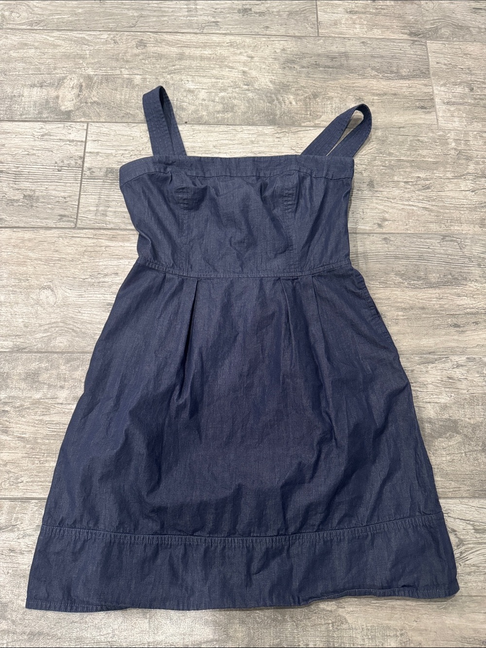 Blue Denim-convertible Strap Sundress
